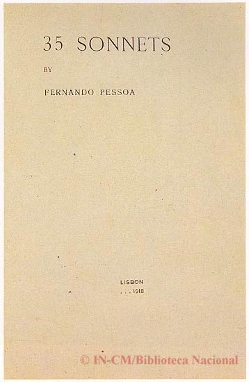 Capa de 35 Sonnets